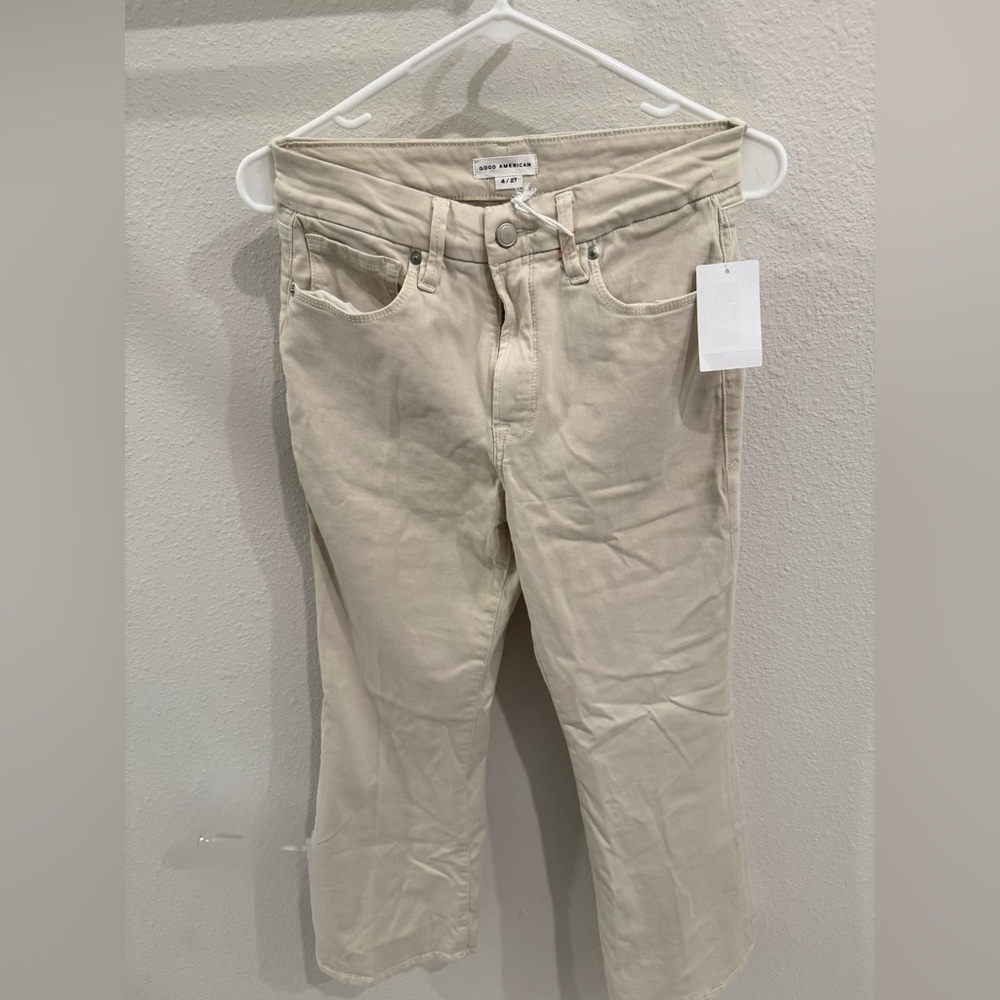 Good American Women's Cream Jeans